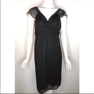 Lane Bryant Black Chiffon Dress NEW